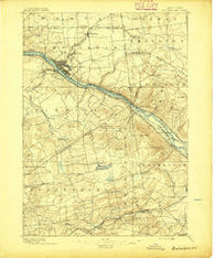 Amsterdam New York Historical topographic map, 1:62500 scale, 15 X 15 Minute, Year 1895