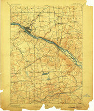 Amsterdam New York Historical topographic map, 1:62500 scale, 15 X 15 Minute, Year 1895