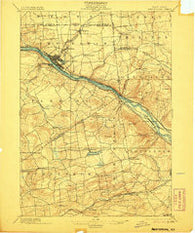 Amsterdam New York Historical topographic map, 1:62500 scale, 15 X 15 Minute, Year 1895