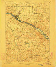 Amsterdam New York Historical topographic map, 1:62500 scale, 15 X 15 Minute, Year 1895