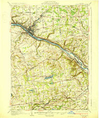 Amsterdam New York Historical topographic map, 1:62500 scale, 15 X 15 Minute, Year 1931