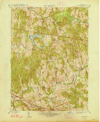 Ancram New York Historical topographic map, 1:24000 scale, 7.5 X 7.5 Minute, Year 1948