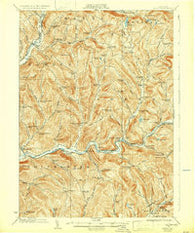 Andes New York Historical topographic map, 1:62500 scale, 15 X 15 Minute, Year 1924
