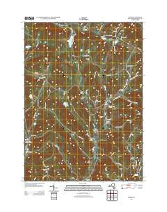 Andes New York Historical topographic map, 1:24000 scale, 7.5 X 7.5 Minute, Year 2013
