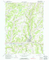Andover New York Historical topographic map, 1:24000 scale, 7.5 X 7.5 Minute, Year 1965