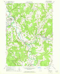 Angelica New York Historical topographic map, 1:24000 scale, 7.5 X 7.5 Minute, Year 1964