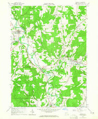 Angelica New York Historical topographic map, 1:24000 scale, 7.5 X 7.5 Minute, Year 1964