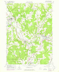 Angelica New York Historical topographic map, 1:24000 scale, 7.5 X 7.5 Minute, Year 1964