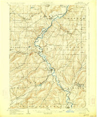 Angelica New York Historical topographic map, 1:62500 scale, 15 X 15 Minute, Year 1906