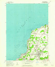 Angola New York Historical topographic map, 1:24000 scale, 7.5 X 7.5 Minute, Year 1960