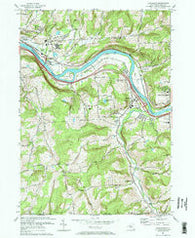 Apalachin New York Historical topographic map, 1:24000 scale, 7.5 X 7.5 Minute, Year 1969