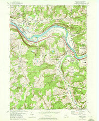 Apalachin New York Historical topographic map, 1:24000 scale, 7.5 X 7.5 Minute, Year 1969
