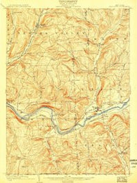 Apalachin New York Historical topographic map, 1:62500 scale, 15 X 15 Minute, Year 1904