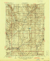 Arcade New York Historical topographic map, 1:62500 scale, 15 X 15 Minute, Year 1925