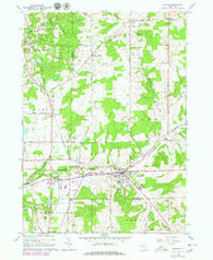 Arcade New York Historical topographic map, 1:24000 scale, 7.5 X 7.5 Minute, Year 1966