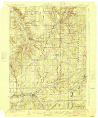Arcade New York Historical topographic map, 1:62500 scale, 15 X 15 Minute, Year 1925