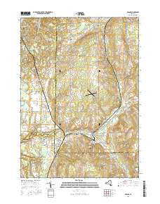 Arcade New York Current topographic map, 1:24000 scale, 7.5 X 7.5 Minute, Year 2016