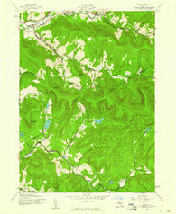 Arena New York Historical topographic map, 1:24000 scale, 7.5 X 7.5 Minute, Year 1945