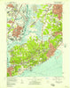 Arthur Kill New York Historical topographic map, 1:24000 scale, 7.5 X 7.5 Minute, Year 1955