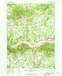 Ashland New York Historical topographic map, 1:24000 scale, 7.5 X 7.5 Minute, Year 1945