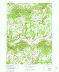 Ashland New York Historical topographic map, 1:24000 scale, 7.5 X 7.5 Minute, Year 1945