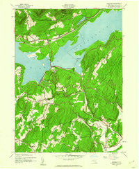 Ashokan New York Historical topographic map, 1:24000 scale, 7.5 X 7.5 Minute, Year 1942
