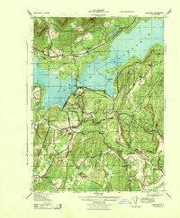 Ashokan New York Historical topographic map, 1:31680 scale, 7.5 X 7.5 Minute, Year 1943