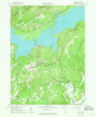 Ashokan New York Historical topographic map, 1:24000 scale, 7.5 X 7.5 Minute, Year 1964