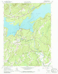 Ashokan New York Historical topographic map, 1:24000 scale, 7.5 X 7.5 Minute, Year 1964