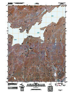 Ashokan New York Historical topographic map, 1:24000 scale, 7.5 X 7.5 Minute, Year 2010