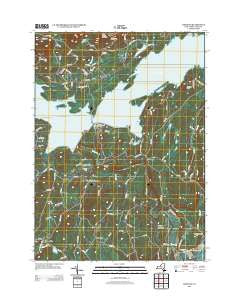 Ashokan New York Historical topographic map, 1:24000 scale, 7.5 X 7.5 Minute, Year 2013