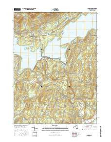 Ashokan New York Current topographic map, 1:24000 scale, 7.5 X 7.5 Minute, Year 2016