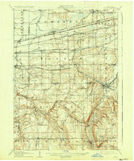 Attica New York Historical topographic map, 1:62500 scale, 15 X 15 Minute, Year 1905