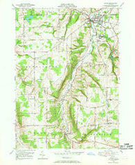 Attica New York Historical topographic map, 1:24000 scale, 7.5 X 7.5 Minute, Year 1949