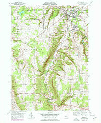 Attica New York Historical topographic map, 1:24000 scale, 7.5 X 7.5 Minute, Year 1949