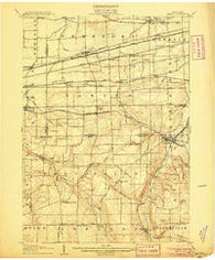 Attica New York Historical topographic map, 1:62500 scale, 15 X 15 Minute, Year 1905