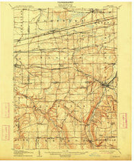 Attica New York Historical topographic map, 1:62500 scale, 15 X 15 Minute, Year 1905