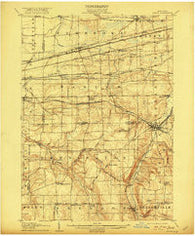 Attica New York Historical topographic map, 1:62500 scale, 15 X 15 Minute, Year 1905