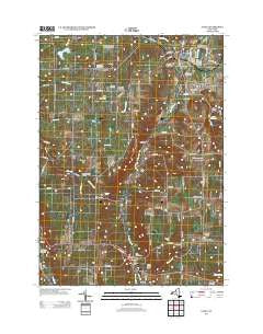 Attica New York Historical topographic map, 1:24000 scale, 7.5 X 7.5 Minute, Year 2013