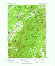 Au Sable Forks New York Historical topographic map, 1:62500 scale, 15 X 15 Minute, Year 1953