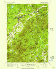 Au Sable Forks New York Historical topographic map, 1:62500 scale, 15 X 15 Minute, Year 1953