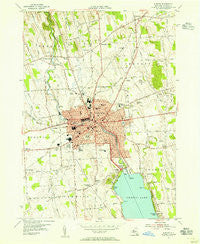 Auburn New York Historical topographic map, 1:24000 scale, 7.5 X 7.5 Minute, Year 1954