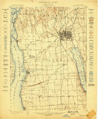 Auburn New York Historical topographic map, 1:62500 scale, 15 X 15 Minute, Year 1899