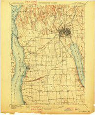 Auburn New York Historical topographic map, 1:62500 scale, 15 X 15 Minute, Year 1902