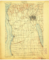 Auburn New York Historical topographic map, 1:62500 scale, 15 X 15 Minute, Year 1902