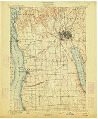 Auburn New York Historical topographic map, 1:62500 scale, 15 X 15 Minute, Year 1902