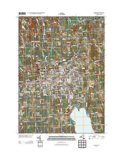 Auburn New York Historical topographic map, 1:24000 scale, 7.5 X 7.5 Minute, Year 2013
