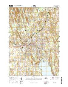 Auburn New York Current topographic map, 1:24000 scale, 7.5 X 7.5 Minute, Year 2016