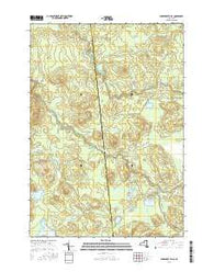 Augerhole Falls New York Current topographic map, 1:24000 scale, 7.5 X 7.5 Minute, Year 2016