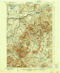 Ausable New York Historical topographic map, 1:62500 scale, 15 X 15 Minute, Year 1903